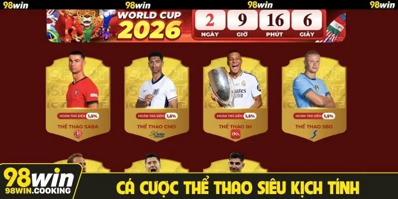 Cá cược thể thao siêu kịch tính