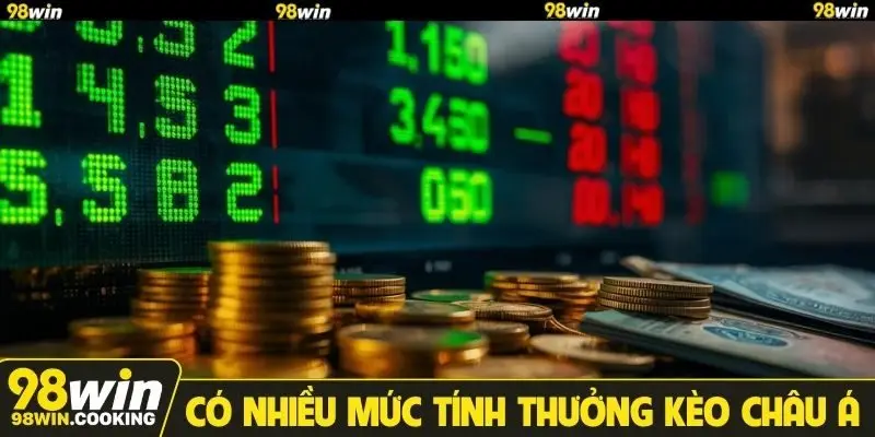 Có nhiều mức tính thưởng trong kèo Châu Á