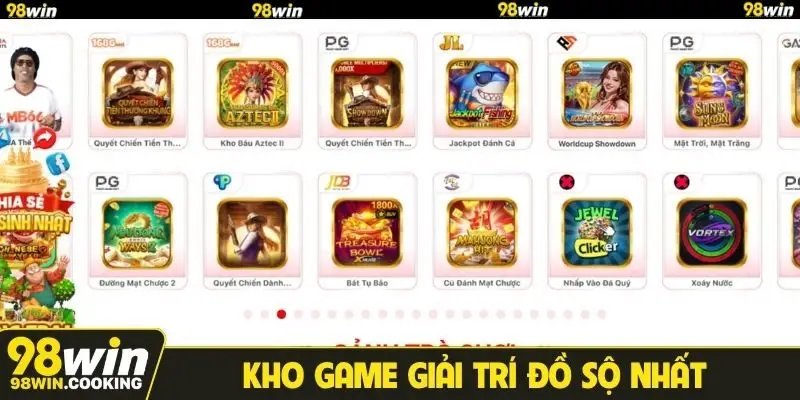 Kho game giải trí đồ sộ nhất