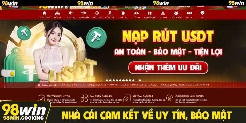 Nhà cái cam kết về uy tín, bảo mật và hợp pháp